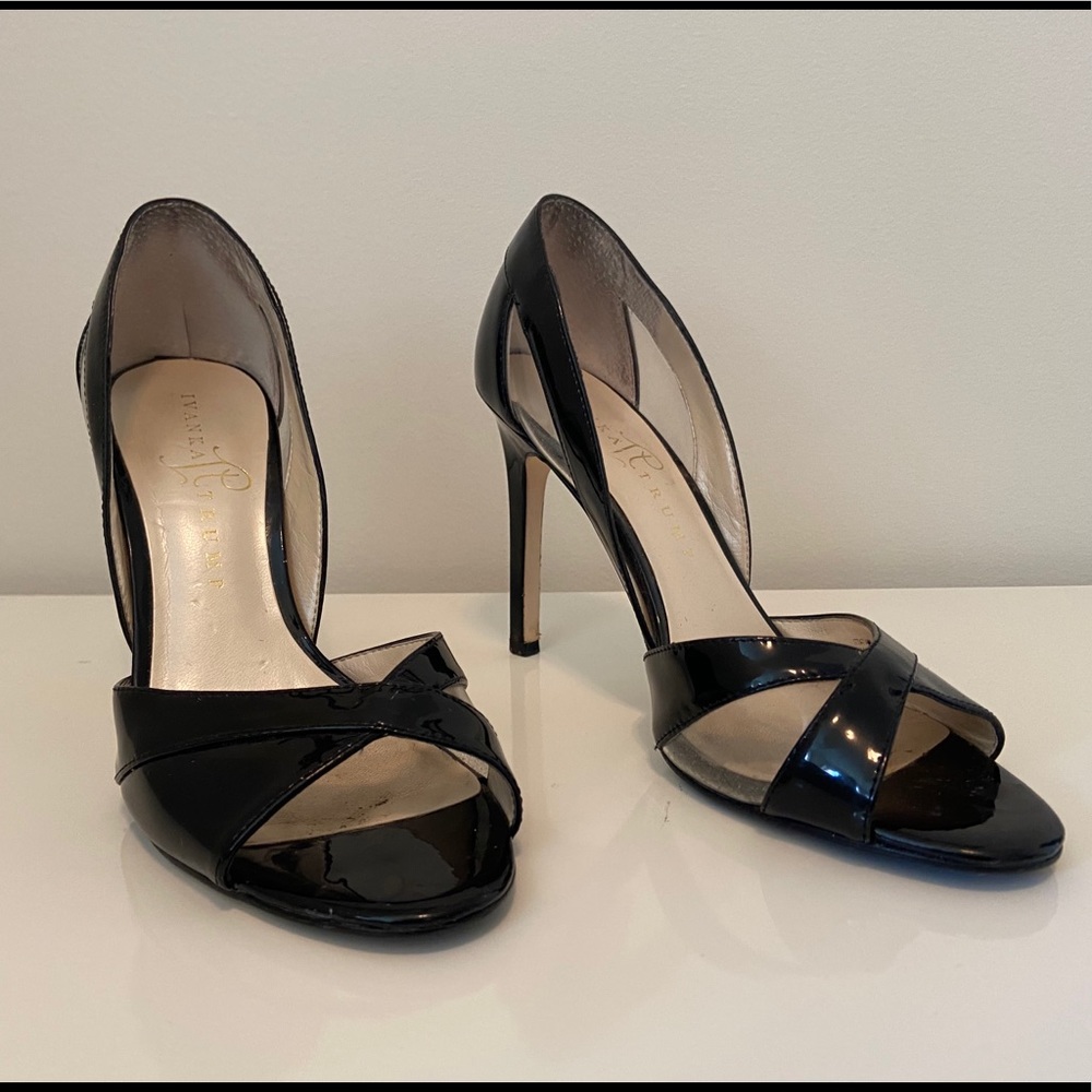Ivanka Trump Black Patent Leather D’Orsay Pump